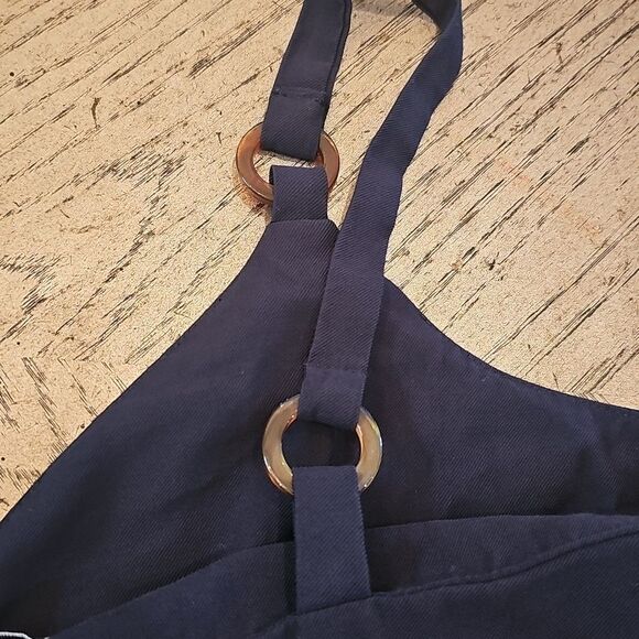 Topshop Navy Blue V NeckTank Top Camisole Size 6 - Picture 6 of 11